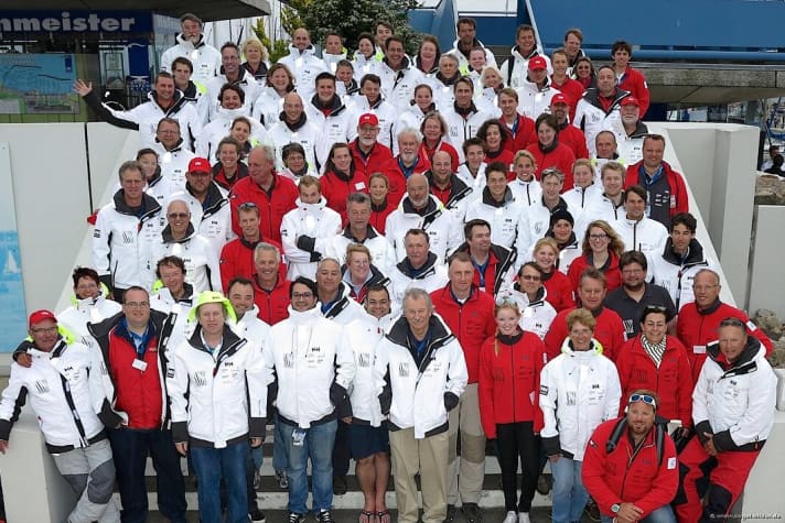   The team in front of and behind the scenes of Kieler Woche