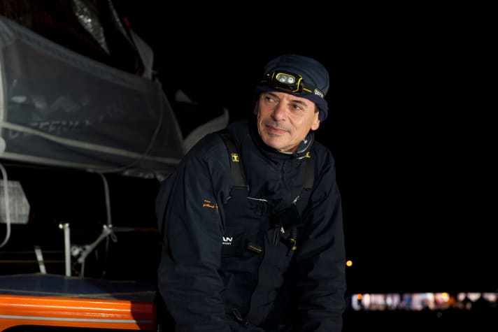   Marc Guillemot nach der Rückkehr