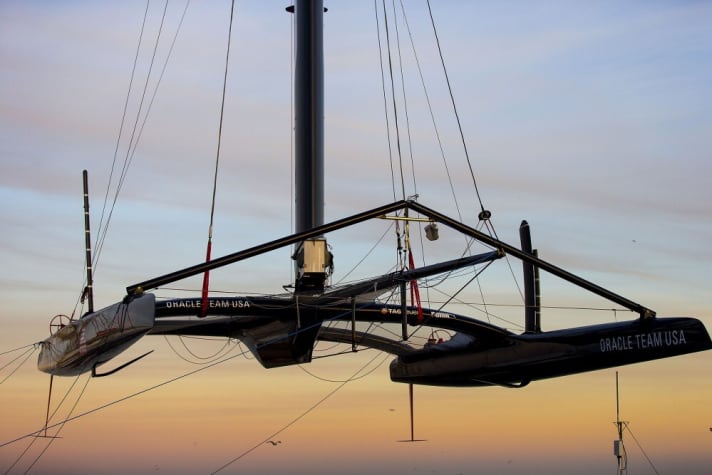   Spider with wings: Oracle remains true to the idea of hydrofoil sailing