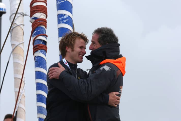   Il maratoneta e il suo mentore: François Gabart e Michel Desjoyeaux