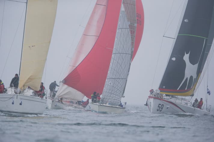   Light wind, but an uncomfortably cold and wet 10 degrees