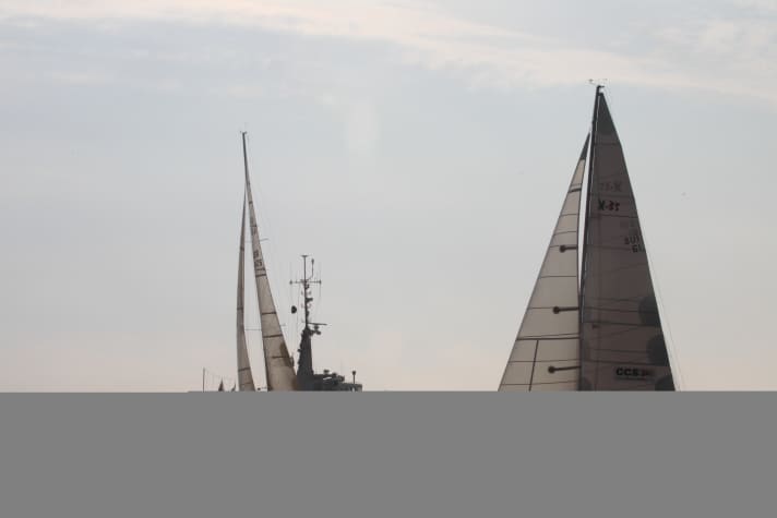   Partenza della regata in serata
