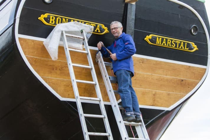   Boat builder Ebbe Andersen has breathed new life into the schooner | Photo: