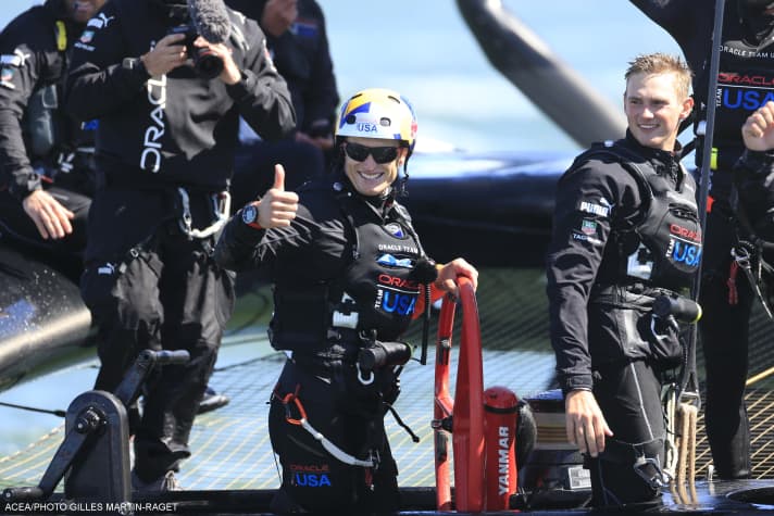   Die neue Nummer drei der ewigen Bestenliste der Steuerleute im America's Cup: James Spithill