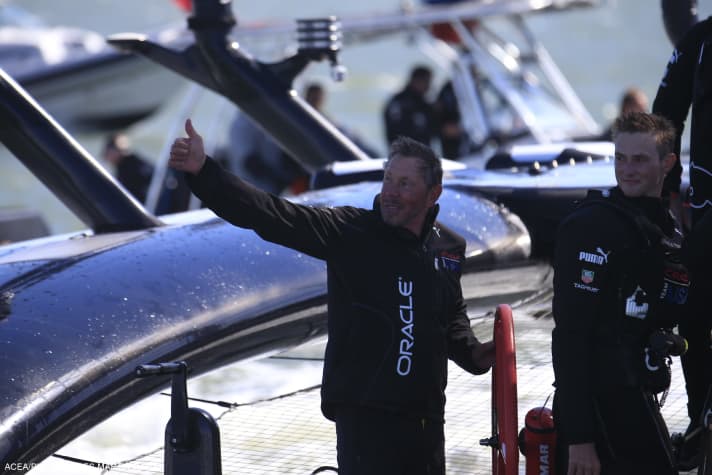   Larry Ellison felice: il suo team ha difeso l'America's Cup per lui
