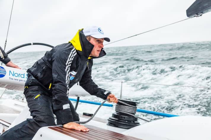   Robert Stanjek 2013 an Bord der "Spirit of Europe". Auch 2014 wird Stanjek mit Skipper Tim Kröger und der Crew wieder in die Langstrecke starten
