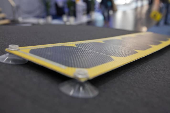   Moduli solari flessibili al boot di Düsseldorf
