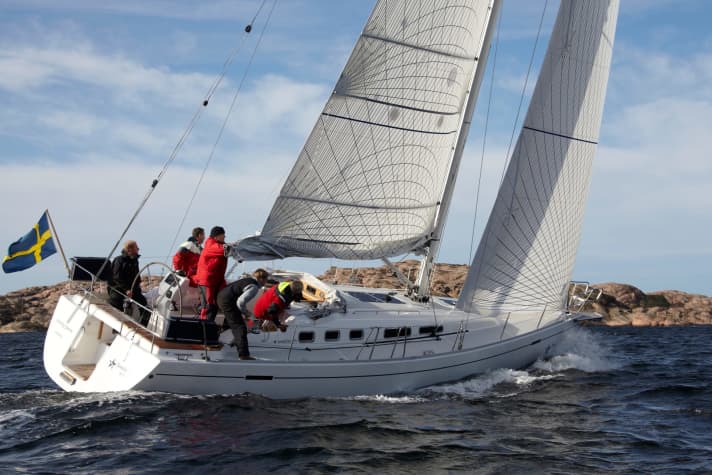   Die Najad 415, hier im YACHT-Test noch als Swedestar 415