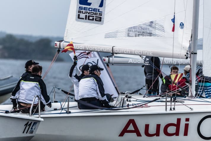   La qualification pour la 2ème ligue allemande de voile 2015 a fait l'objet d'une lutte acharnée.