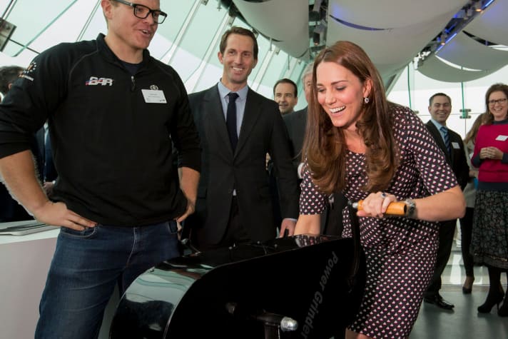   Use on the grinder: Kate can also crank