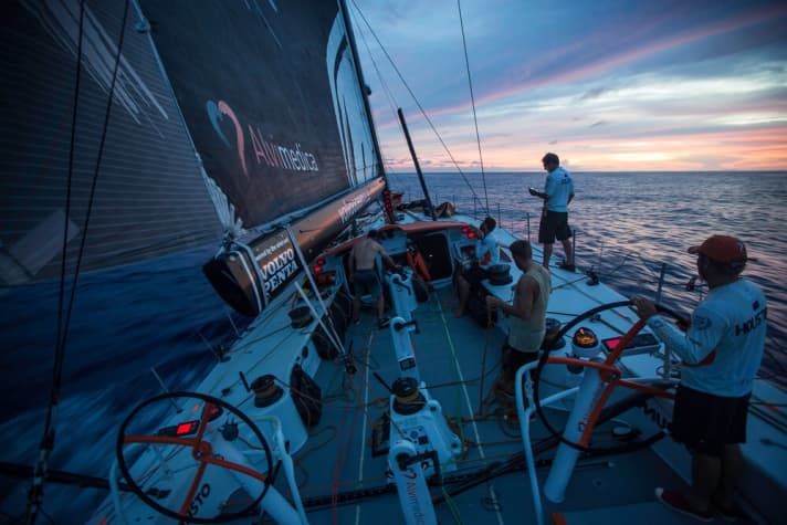  VOR 2014/2015, Etappe 4, Bilder von See