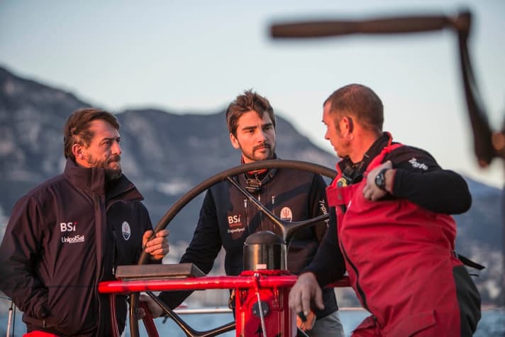   Già si progetta il futuro: Soldini, Herrmann e il nostromo Guido Briggi