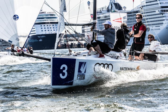   Only slowed down on the final day: VSaW helmsman Malte Kamrath and his crew