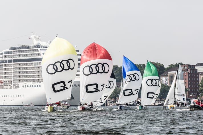   Start of a league race off Kiel