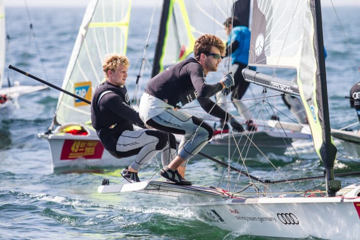   Champions d'Europe en titre, mais malades et sans chance aux championnats du monde : le barreur de 49er Justus Schmidt et Max Boehme