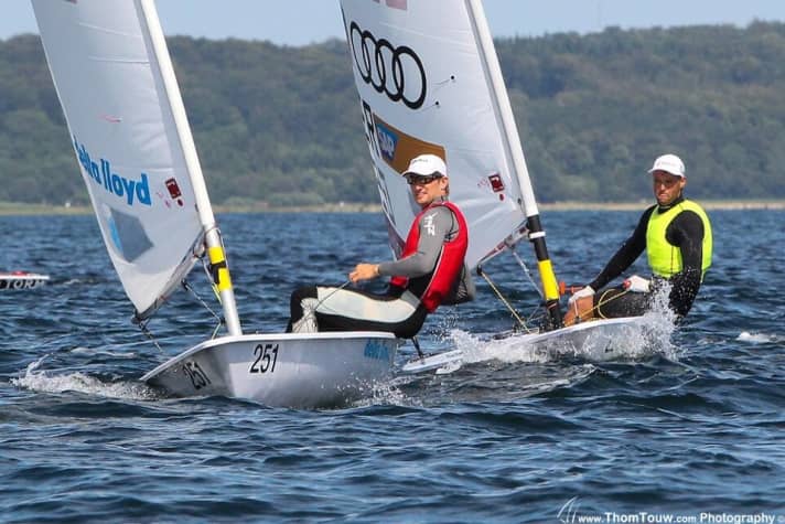   Duell zwischen dem Niederländer Rutger van Schaardenburg und Philipp Buhl: so könnte es auch im August vor Rio im Kampf um die Medaillen zur Sache gehen