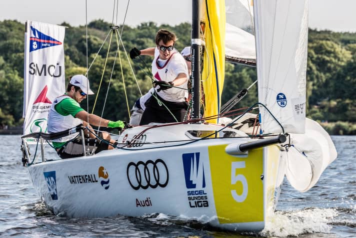   Die SMCÜ-Crew in Action auf dem Wannsee