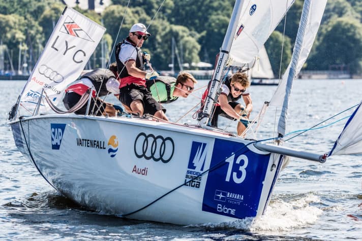   Starker Auftritt von Simon Grotelüschen und seinem Team vom Lübecker Yacht-Club