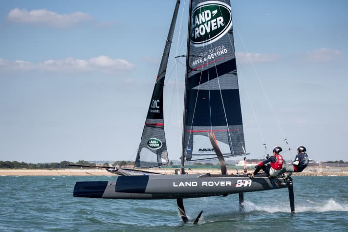   Already training with Sir Ben Ainslie's team: catamaran expert Leigh McMillan