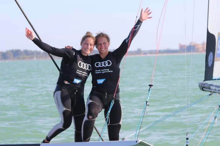   Können das Ticket aus eigener Kraft lösen: Victoria Jurczok und Anika Lorenz