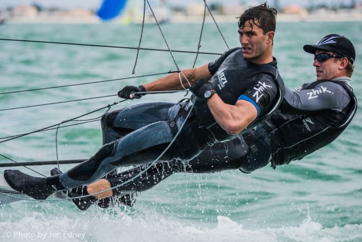   The "invincibles": Peter Burling and Blair Tuke have five (!) race wins to their name. One is their streak. The Kiwis are also sailing in a class of their own at the World Championships. The competition is puzzling over how this duo could take gold in Rio