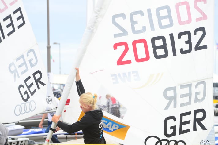   Svenja Weger si prepara per il giorno della gara