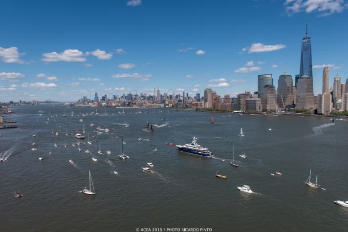   Grand cinéma de la voile sur le fleuve Hudson : deuxième et dernier jour de la régate ACWS au large de New York