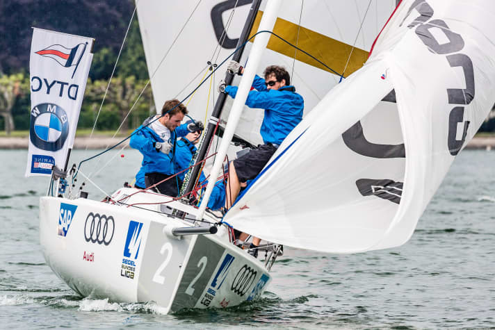   Steuermann Julian Stückl, Andres Plettner, Adrian Hoesch und Oliver Oczycz siegten vor Konstanz für den Deutschen Touring Yacht Club