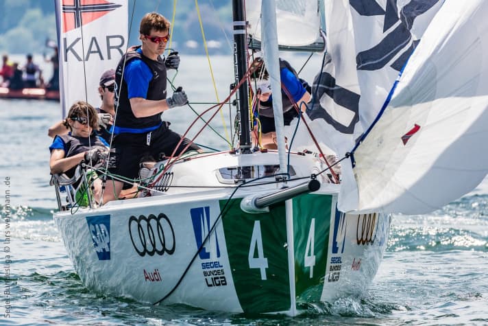   The team from the Klub am Rupenhorn in action