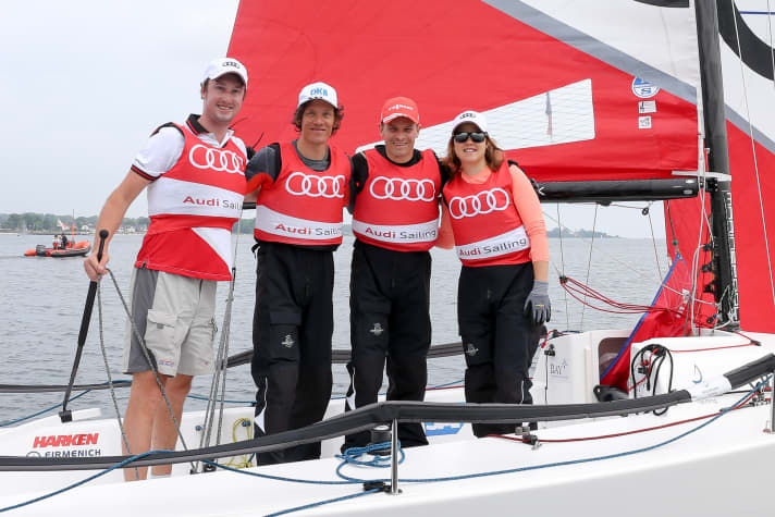   Das Team "Winter Olympics" mit Steuermann Simon Grotlüschen gewann den Audi Ultra Cup