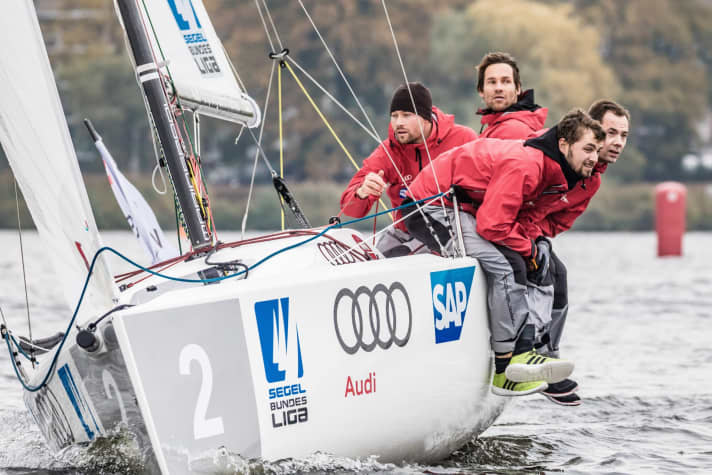   Un quatuor VSaW fort avec le barreur Malte Kamrath