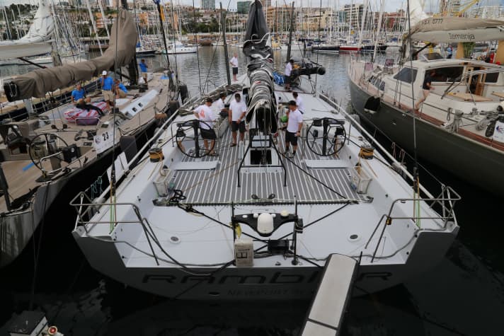   Le "Rambler 88" juste avant le départ de l'ARC 2016