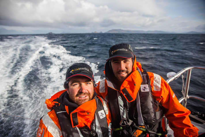   Charlie Enright and Mark Towell didn't do too badly in the last edition of the Volvo Ocean Race as newcomers with Team Alvimedica. Now they are leading the Vestas 11th Hour Racing team around the world - Charlie Enright as skipper, Mark Towill as team manager