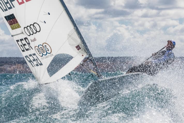   Il numero 1 della Germania nel Laser: Philipp Buhl, 27 anni, sarà in lizza per un'altra medaglia ai suoi ottavi Campionati del Mondo dopo il bronzo del 2013 e l'argento del 2015
