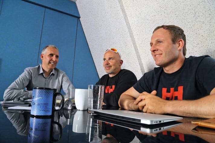   Die Initiatoren des Offshore Team Germany hier noch beim gemeinsamen Auftritt: Manager Jens Kuphal, Jörg Riechers und Robert Stanjek (v.l.n.r.). Ab sofort gehen sie mit unterschiedlichen Zielsetzungen getrennte Wege