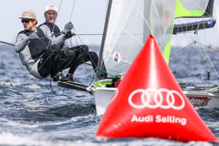   The bronze winners from Rio: Erik Heil and Thomas Plößel in the 49er