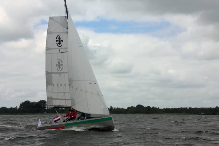   Also well on the wind: the Lelieclass. Incidentally, the lily is the symbol of the worldwide scout movement