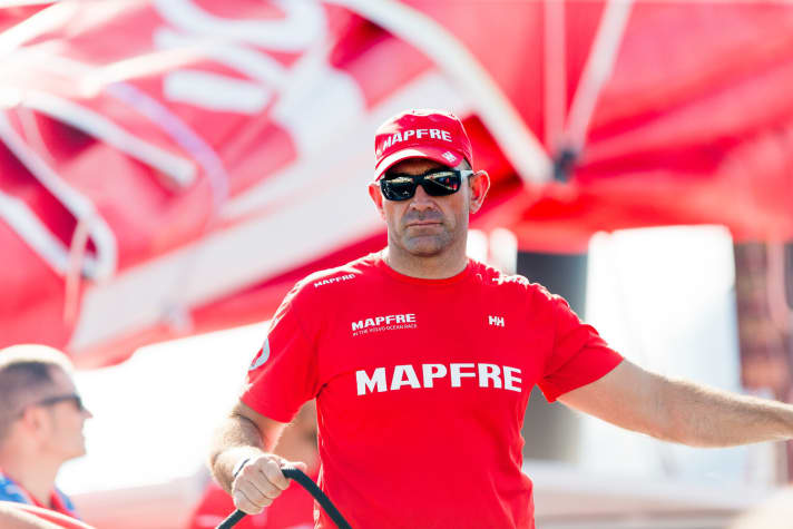   Le skipper de "Mapfre" Xabi Fernandez