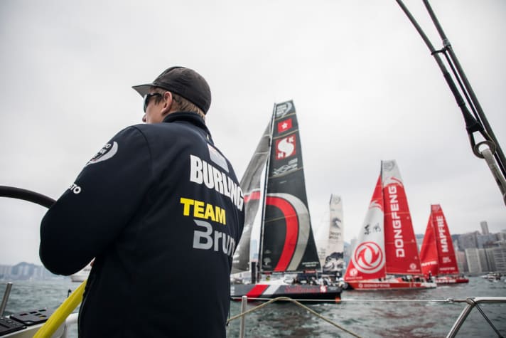   Con il Team Brunel di Bouwe Bekking, il campione olimpico e vincitore dell'America's Cup Peter Burling ha guidato la barca fino al terzo posto.