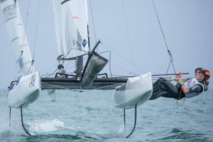   Voici comment les catamarans Nacra17 à foils veulent être maîtrisés