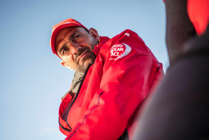   Hat den Etappensieg, aber auch Gegner Dongfeng im Visier: Mapfre-Skipper Xabí Fernandez