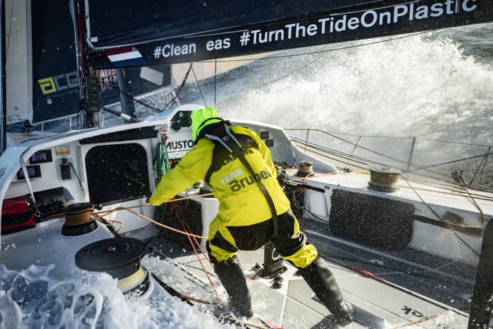   Workplace with Southern Ocean special conditions on board Team Brunel
