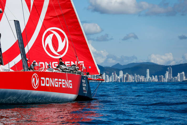   Zufrieden mit Rang zwei: das Dongfeng Race Team