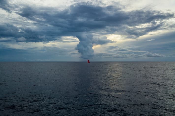   Magnifique image de drone, capturée par Ugo Fonolla, journaliste à bord de Mapfre