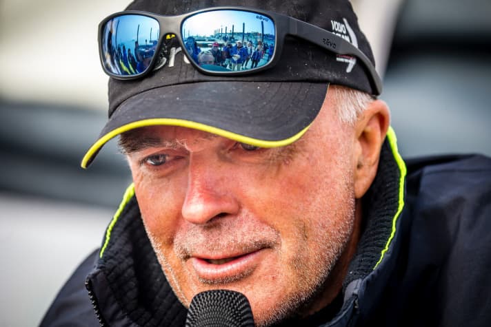   De retour dans le jeu : avec cette victoire d'étape, le skipper de Brunel Bouwe Bekking et son équipe se sont donné une chance de remporter le classement général.