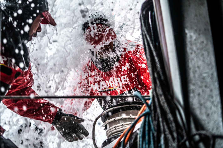   Xabí Fernandez' Team Mapfre led the fleet on Wednesday afternoon on course for Gothenburg