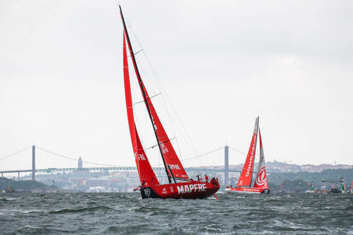   Adios, Dongfeng! Im Matchrace-Duell hatte Team Mapfre das Dongfeng Race Team am Start erst clever ausgebremst und dann abgehängt