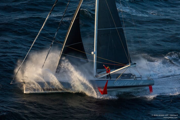   Mouillé et rapide. Naviguer en "malizia" est aussi fascinant que stimulant