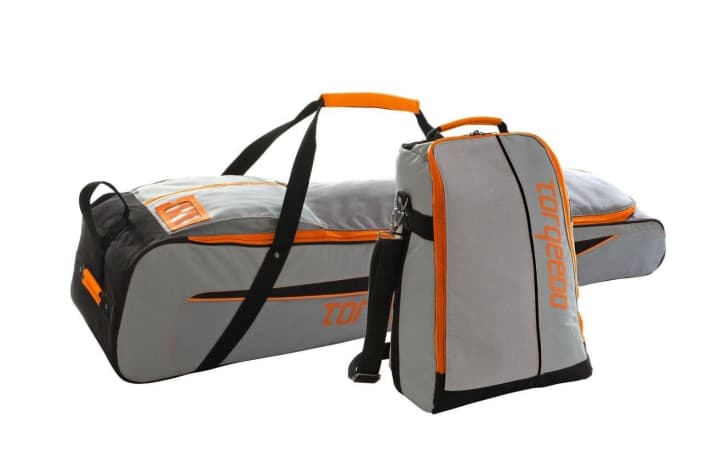   Motor and additional battery in the transport bags