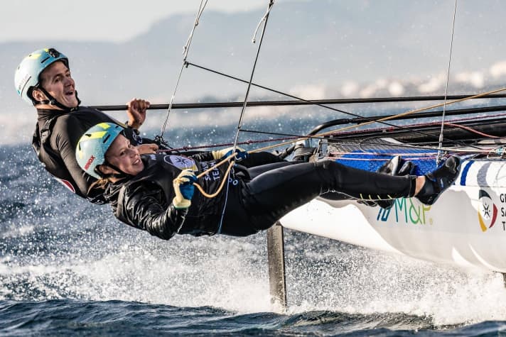   Fast and successful in the Nacra 17: helmsman Paul Kohlhoff and foresailor Alica Stuhlemmer